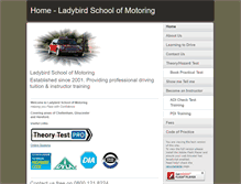 Tablet Screenshot of driveladybird.co.uk